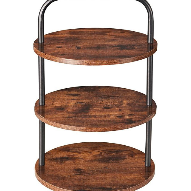 Cupcake Stand, Tower-Style for 50 Cupcakes - Large 3-Tier Dessert Table Display & Serving Tray Set, Tiered MDF Cake Stand for Wedding Birthday Baby Shower (1 Pack)