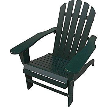 Classic Hunter Green Painted Wood Adirondack Chair