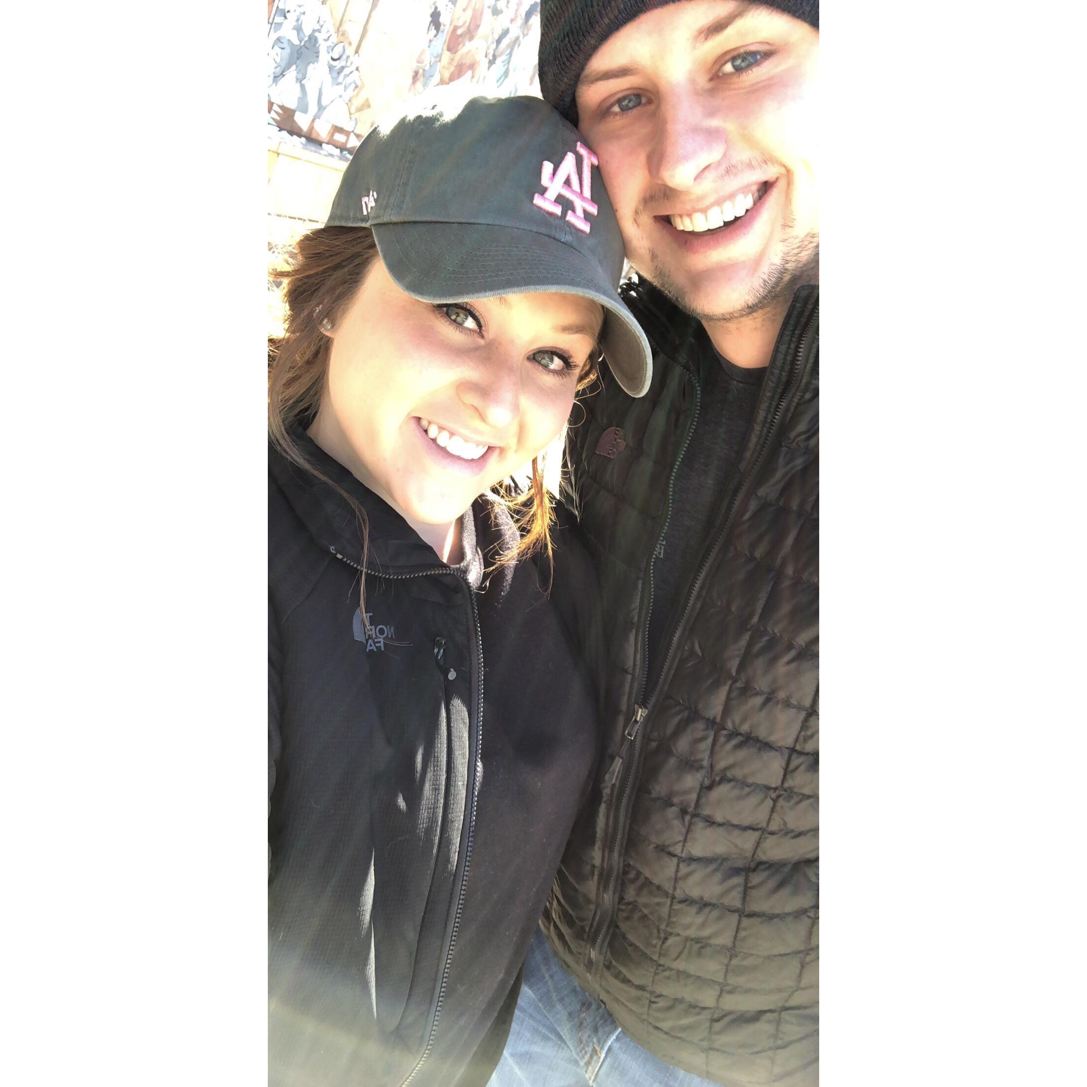 First time at a Twins game in Minnesota. The weather was -18 degrees in April!
