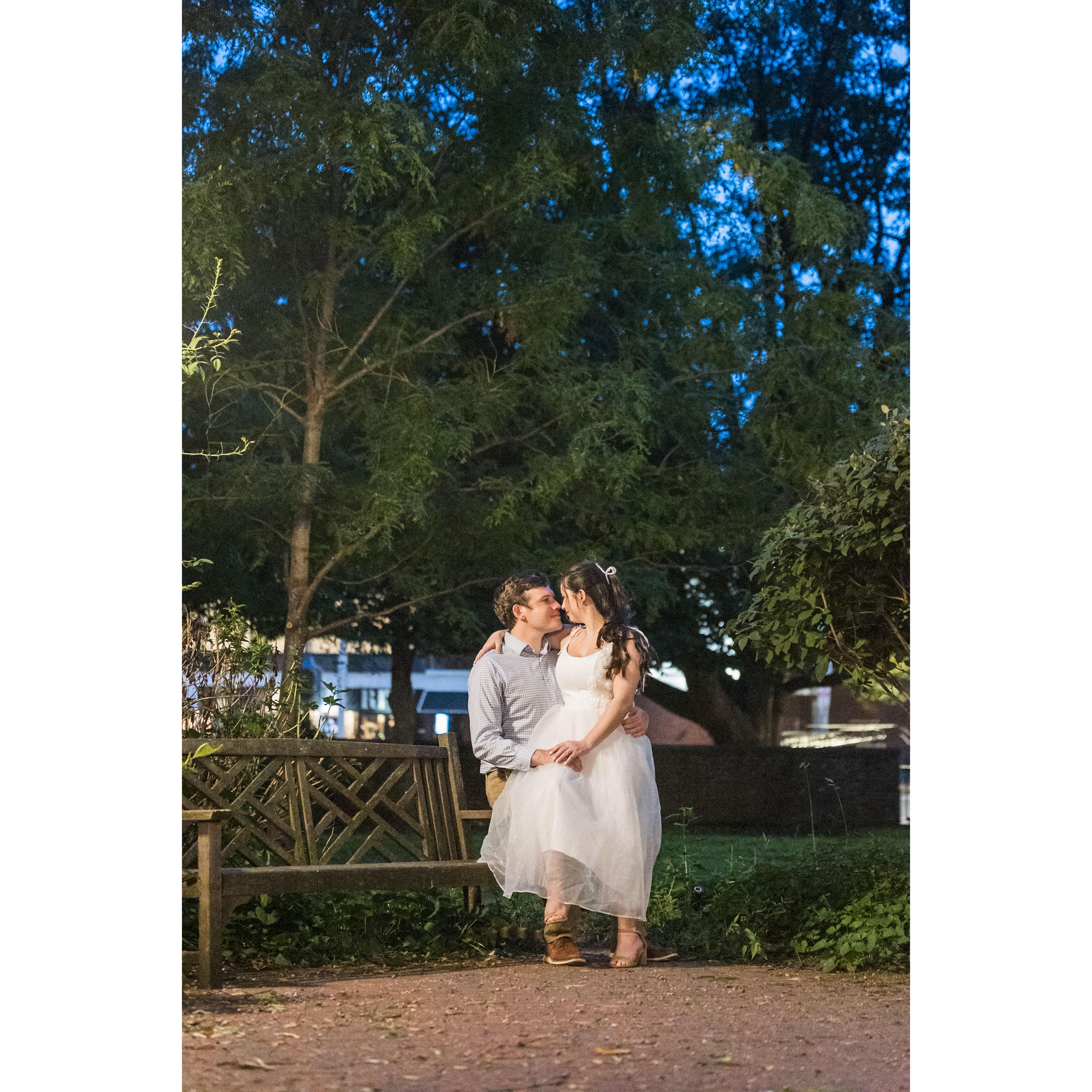 Engagement photos at the Merchant Exchange Building in Philadelphia