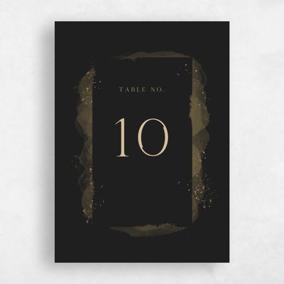 Dijon, Yellow Wedding Table Number - Zortas