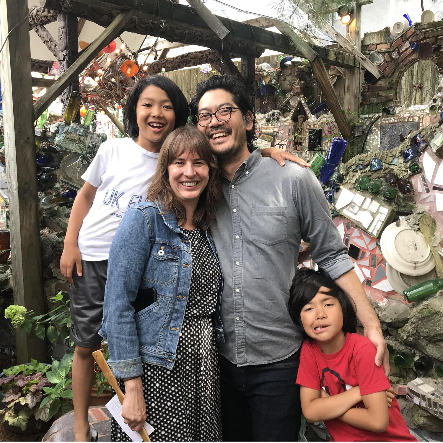 This was taken just after the proposal and was captured by a very kind man who witnessed the whole thing and was very congratulatory. Silas's Popeye face is on point!