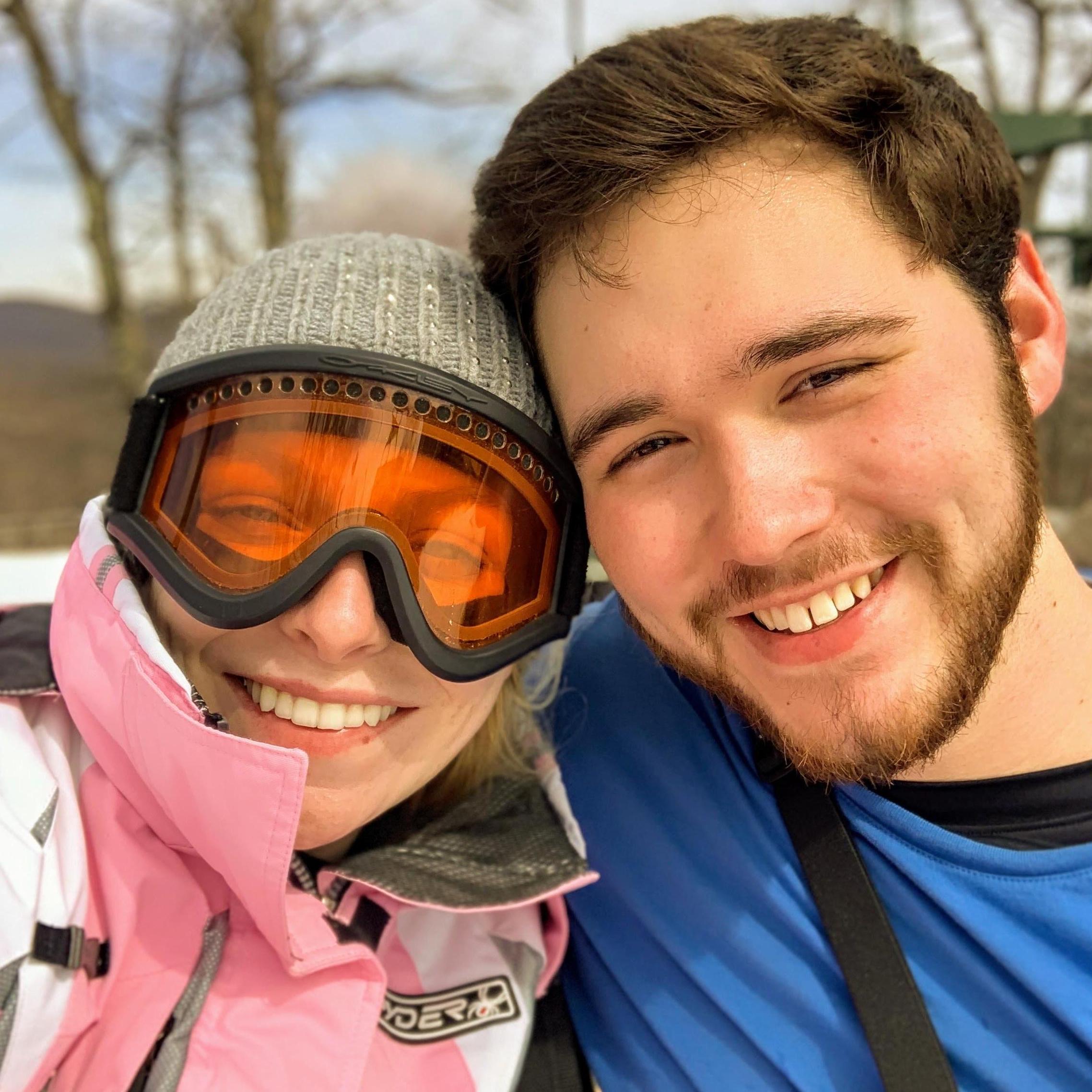 First time snowboarding/skiing while visiting Wintergreen Resort in Nellysford, Virginia. (March 10, 2019)