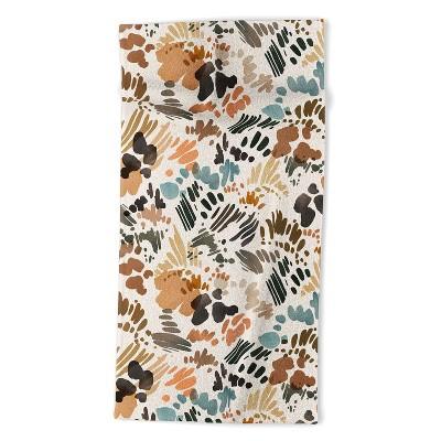 Marta Barragan Camarasa Modern Abstract Of Brush Stroke Beach Towel - Deny Designs