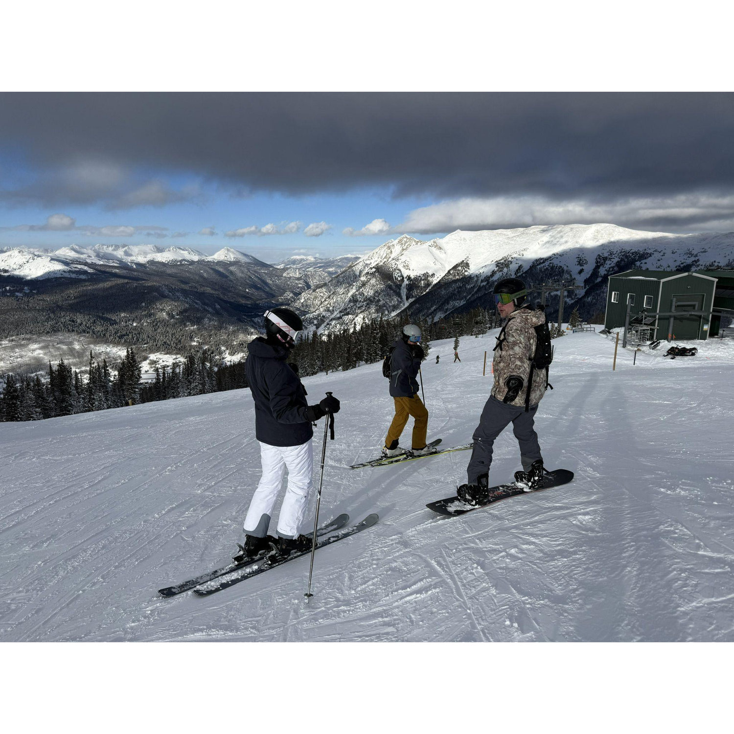 We love skiing with our friends Dylan & Ryan, who get married the same month as us!