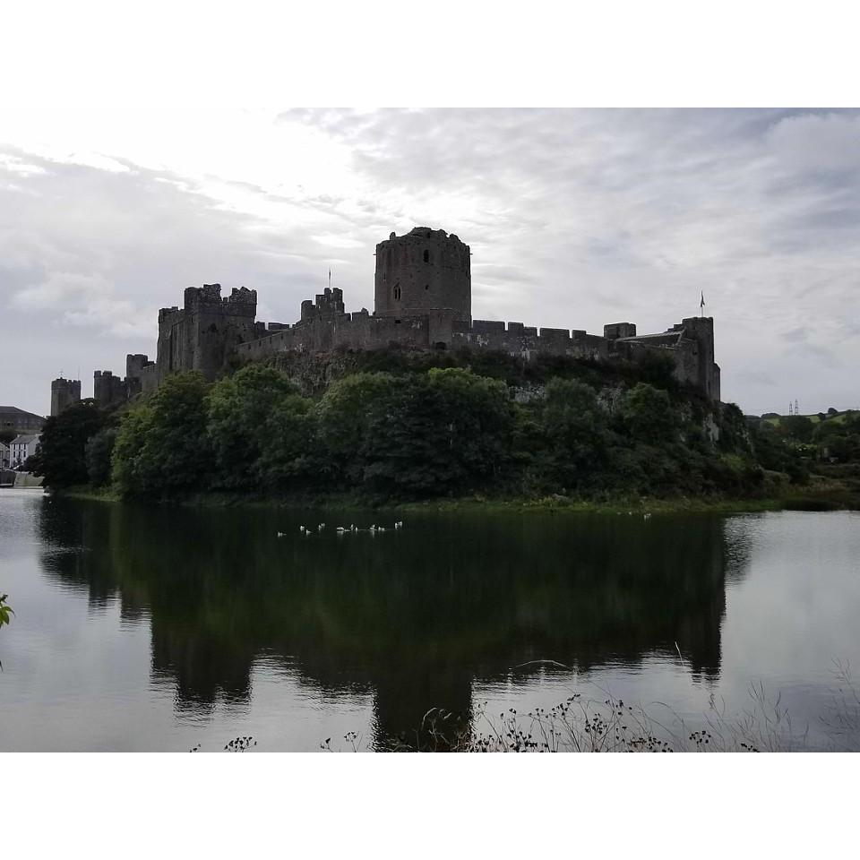 Pembroke Castle in Wales, where Gary proposed.