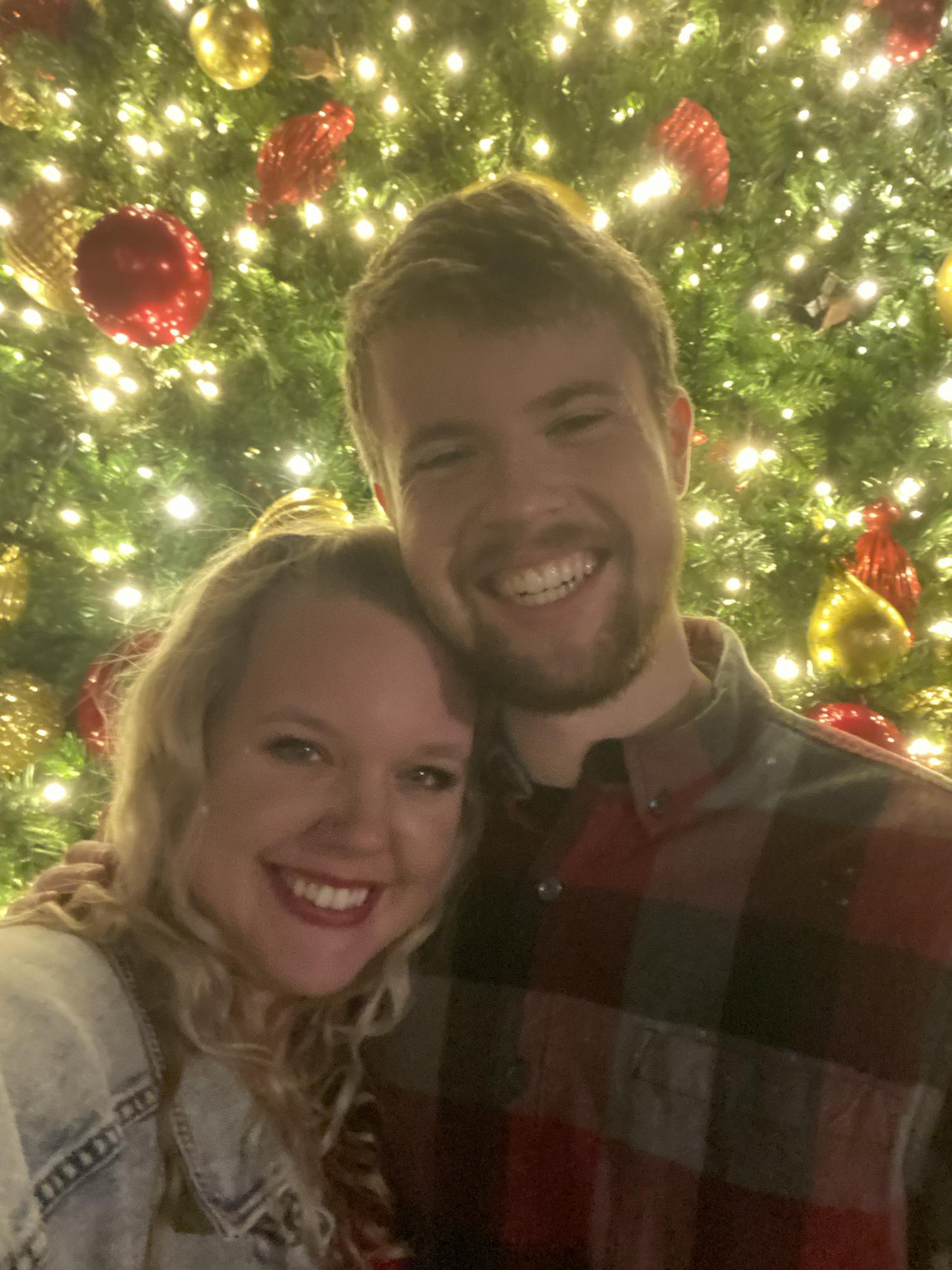 Our first little Christmas together, and when we first said "I love you" to each other. Lucas would end up proposing a year from this day.
