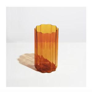 Fazeek Wave Vase in Amber