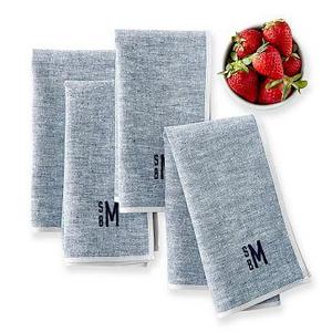 Chambray Dinner Napkins (see monogram below)