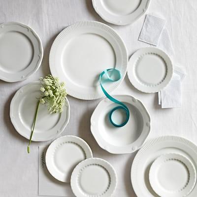 Pillivuyt Eclectique Porcelain Dinnerware Sets, White