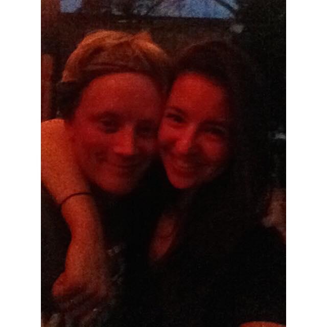 First (blurry) picture together as adults, 2014