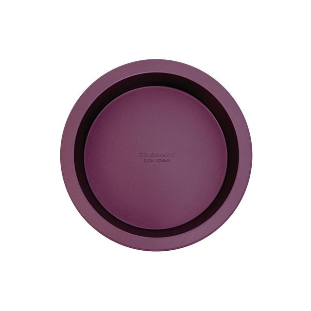 KitchenAid 9in Nonstick Aluminized Steel Round Cake Pan, Beetroot