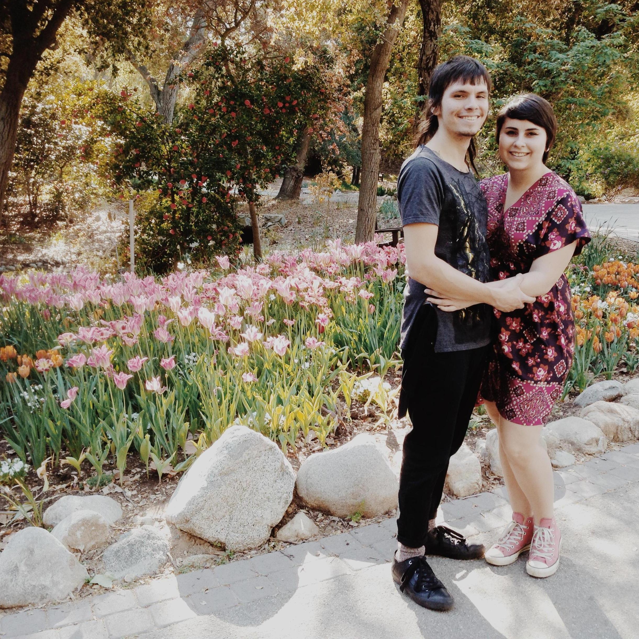 Our 1st Year anniversary at the Descanso Gardens