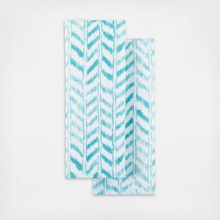 Maui Herringbone Kitchen Towel, Set of 2