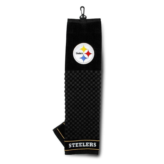 Team Golf NFL Embroidered Golf Towel, Checkered Scrubber Design, Embroidered Logo
