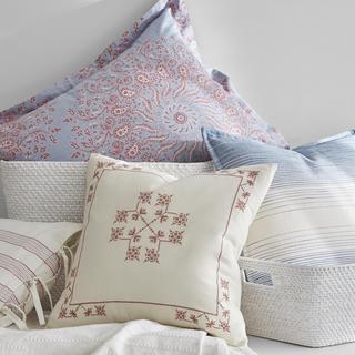 Marley Embroidery Throw Pillow