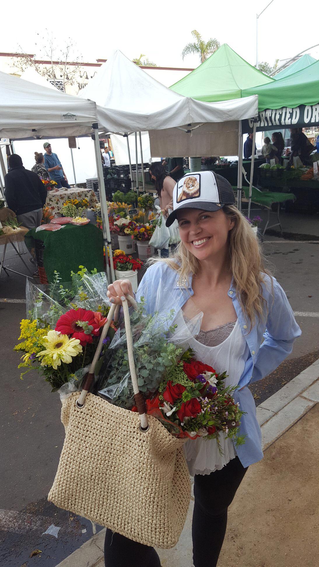 Flowers and Farmer's Markets make a happy couple