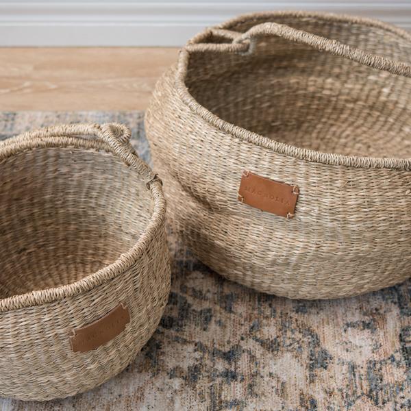 Natural Seagrass Basket Tote