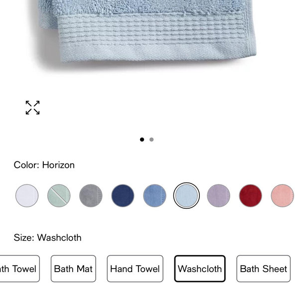 Signature Wash Cloth, 13" x 13", Color Horizon