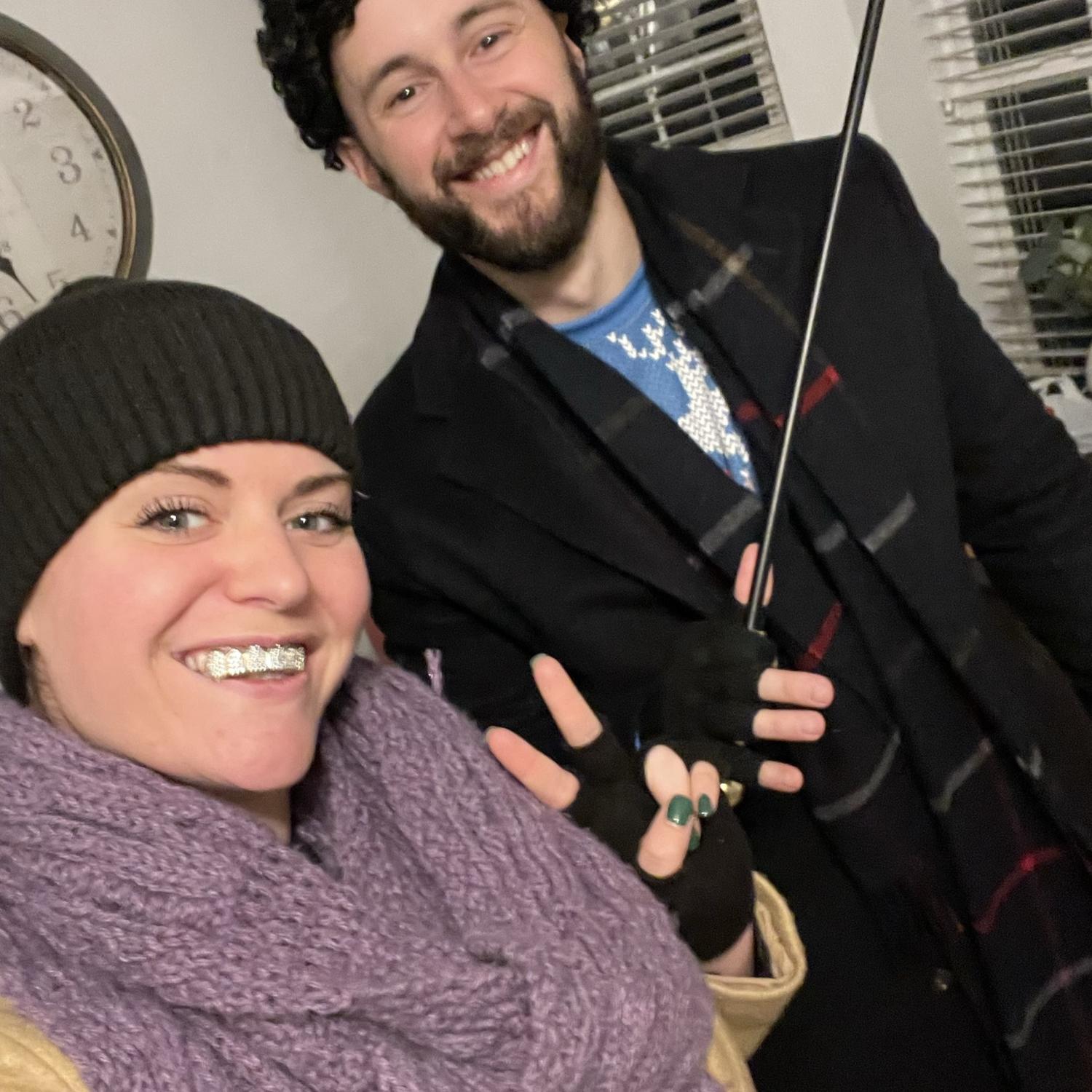 We can never turn down a theme party. We dressed up as the sticky bandits for a Christmas party!