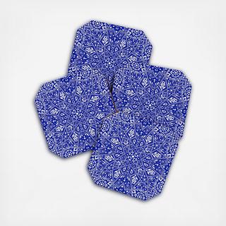 Amirah Blue Coaster, Set of 4