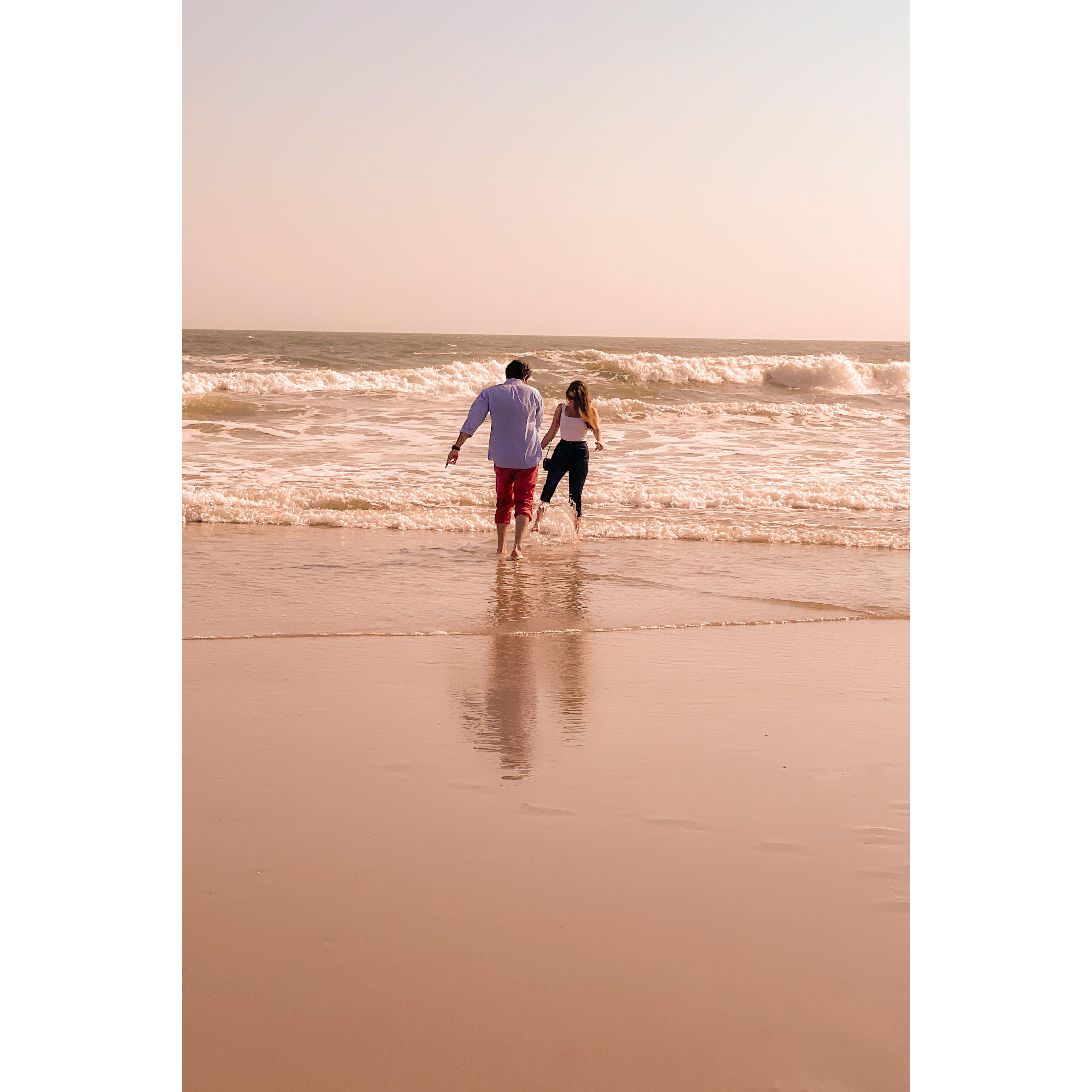 Our first trip to the beach!