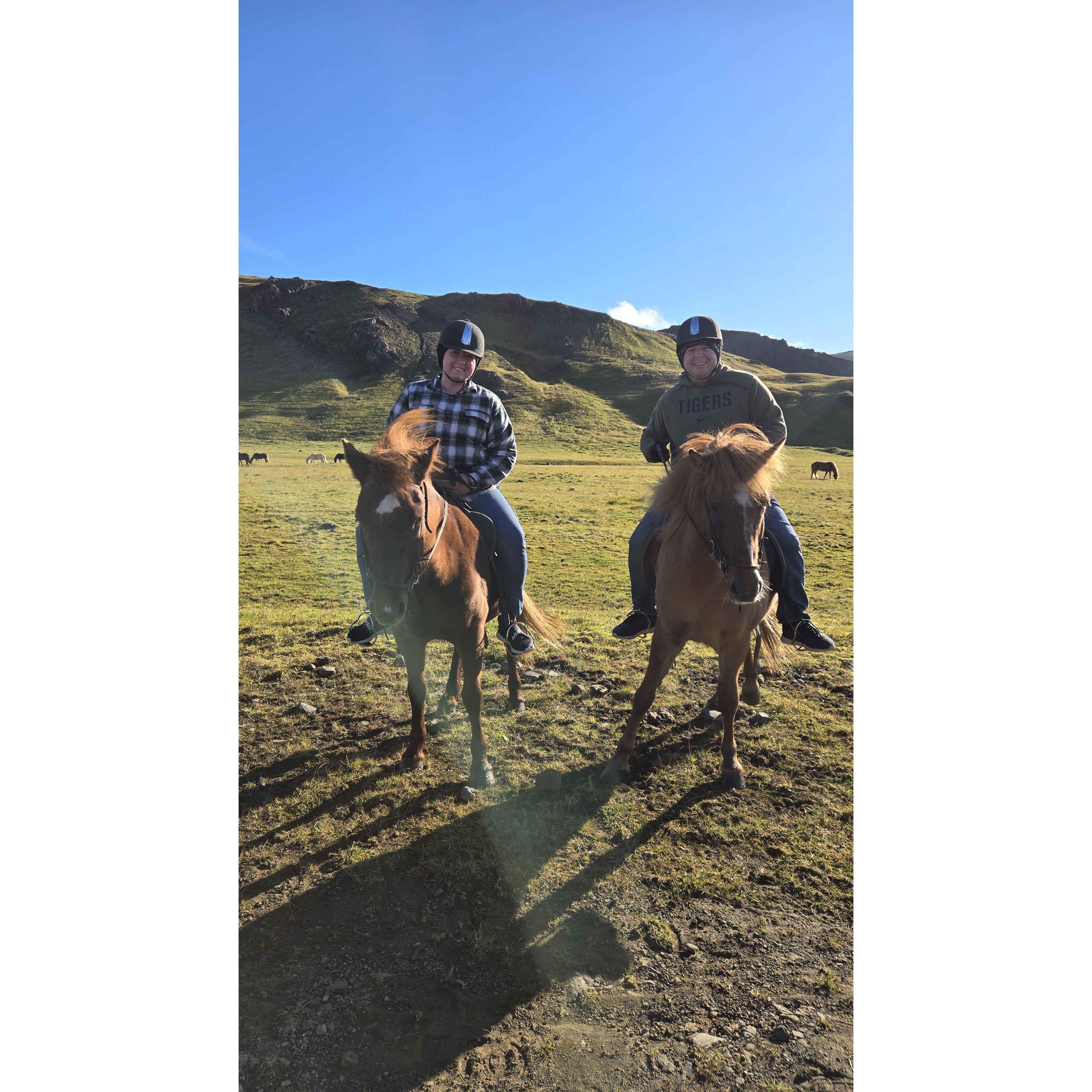 September 2024 when Meg & Xander visited a dream travel destination for Xander, Iceland and they went on an Icelandic pony ride.