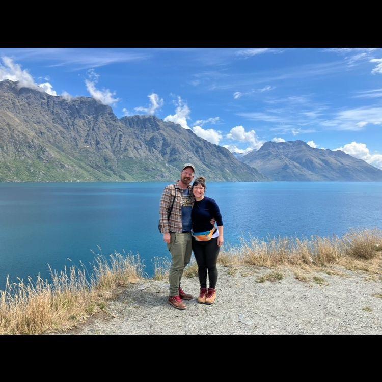 We got engaged in New Zealand!