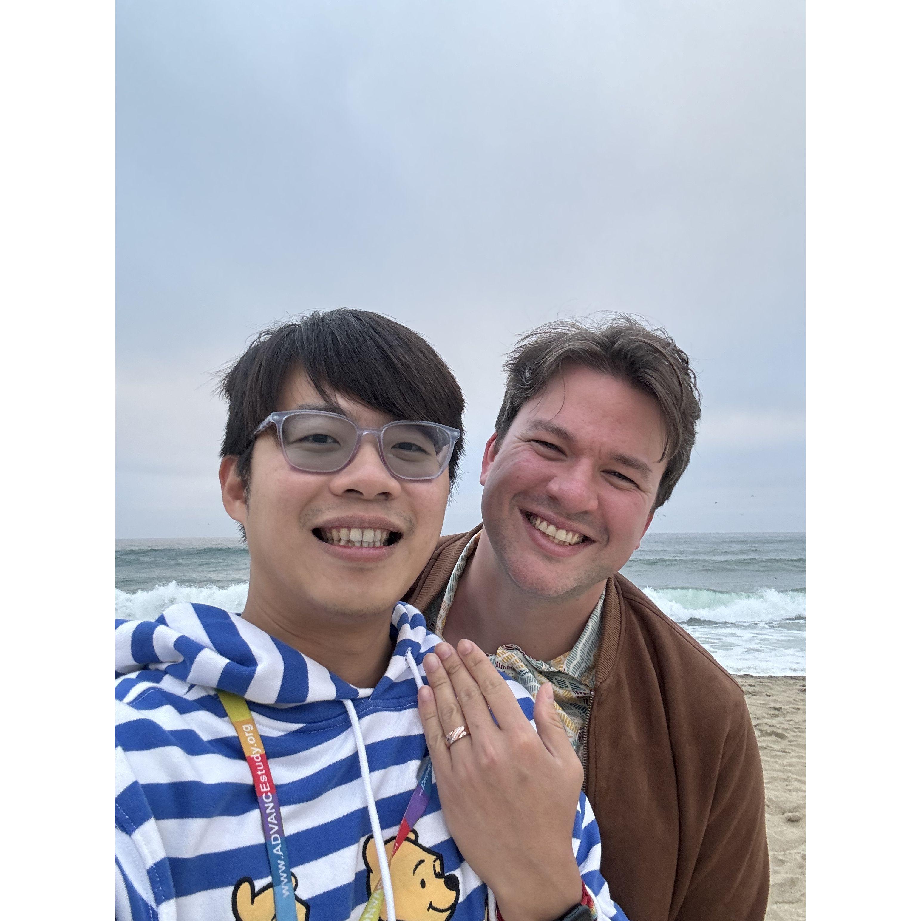 When we were first engaged!