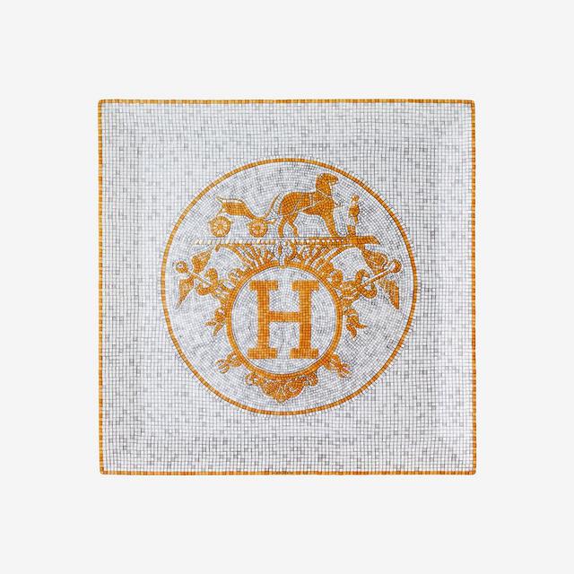 Mosaique au 24 gold square plate - Hermes