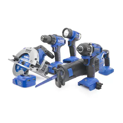 Kobalt 6-Tool 24-Volt Max Brushless Power Tool Combo Kit (1-Battery and charger Included)