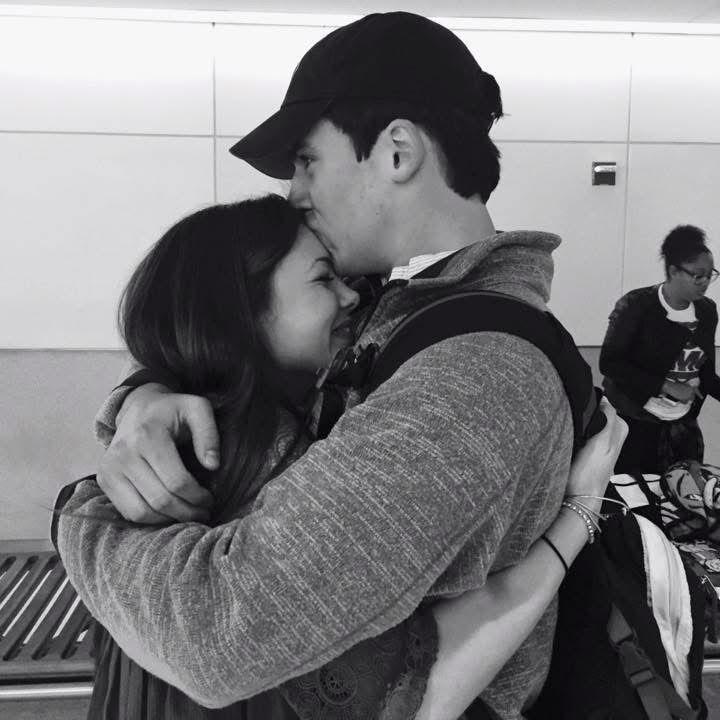 The airports were filled with tears - some happy, some sad