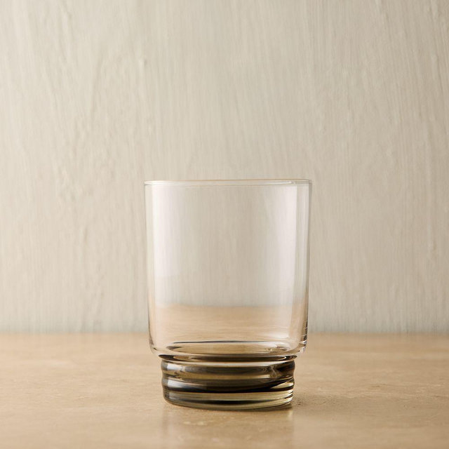 Groove Glassware Dof Glass, Green, Set of 4