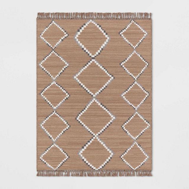 Soft Moroccan Tapestry Double Knot Fringe Outdoor Rug - Opalhouse™