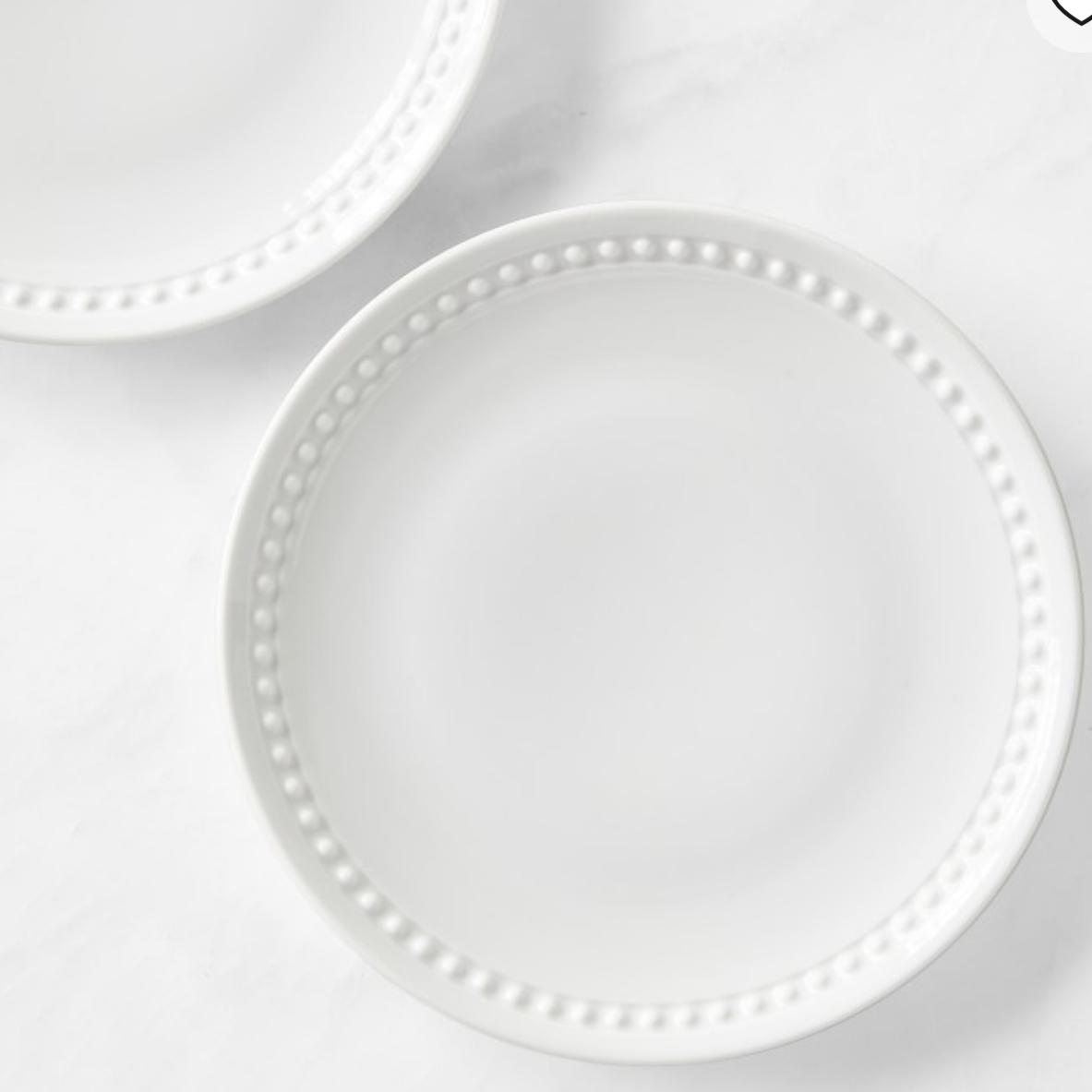 Pillivuyt Beaded Coupe Salad Plates