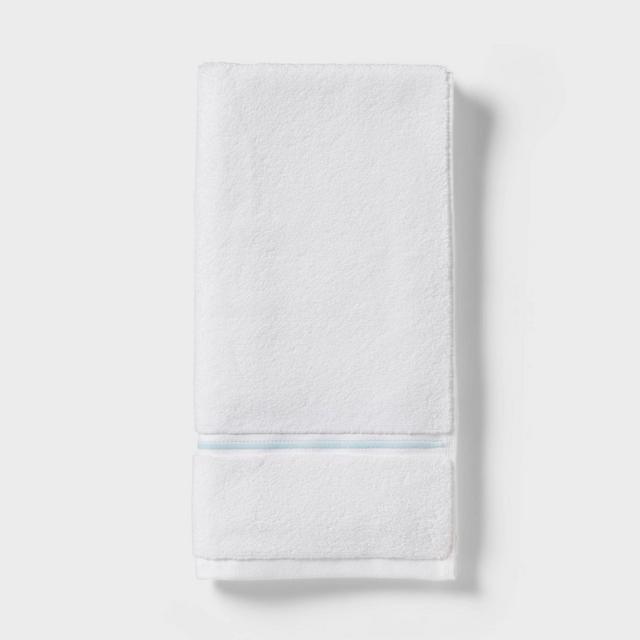 Spa Plush Hand Towel Light Blue Embroidered - Threshold™