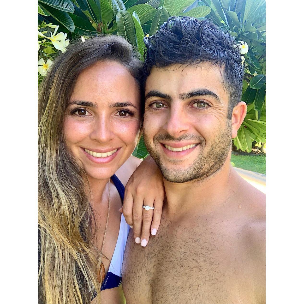 Happily engaged in Maui!