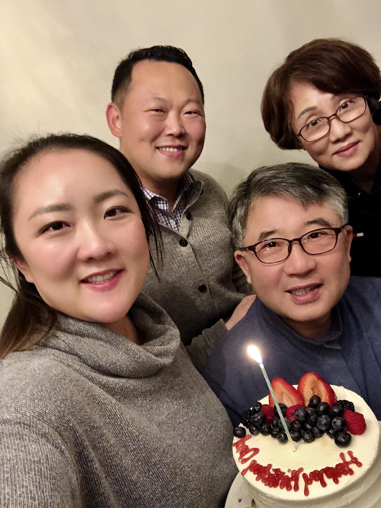 Celebrating Father of bride’s very belated birthday!