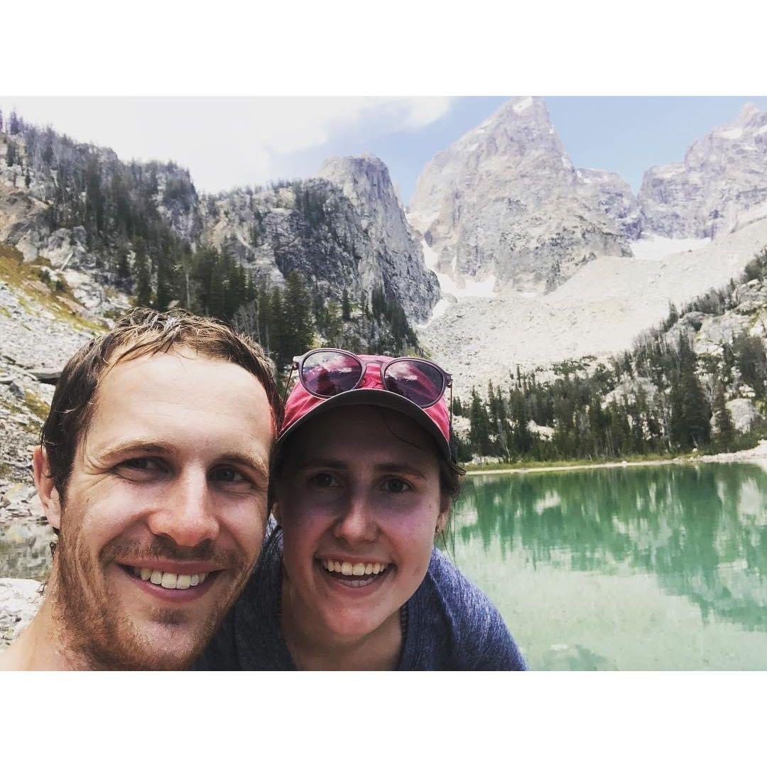 A swim in an alpine lake in the Grand Tetons (2018)