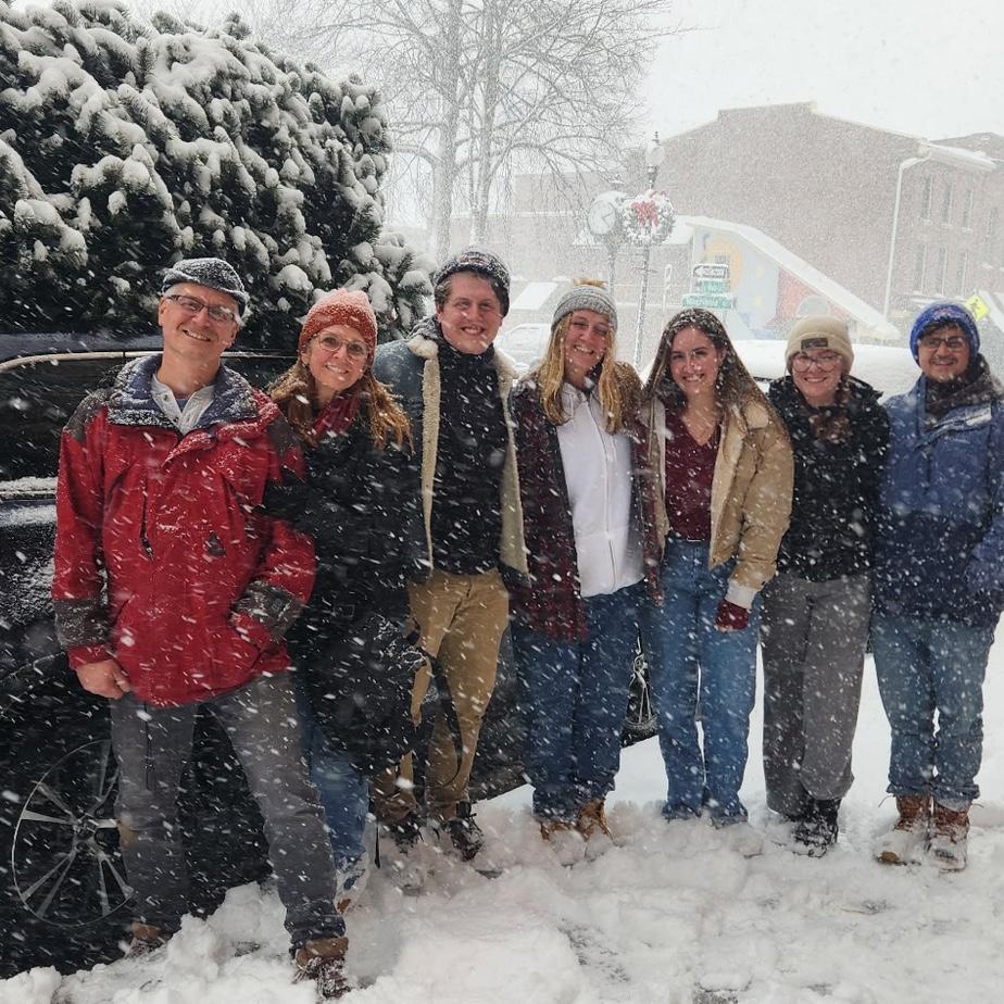 We got the Christmas tree!