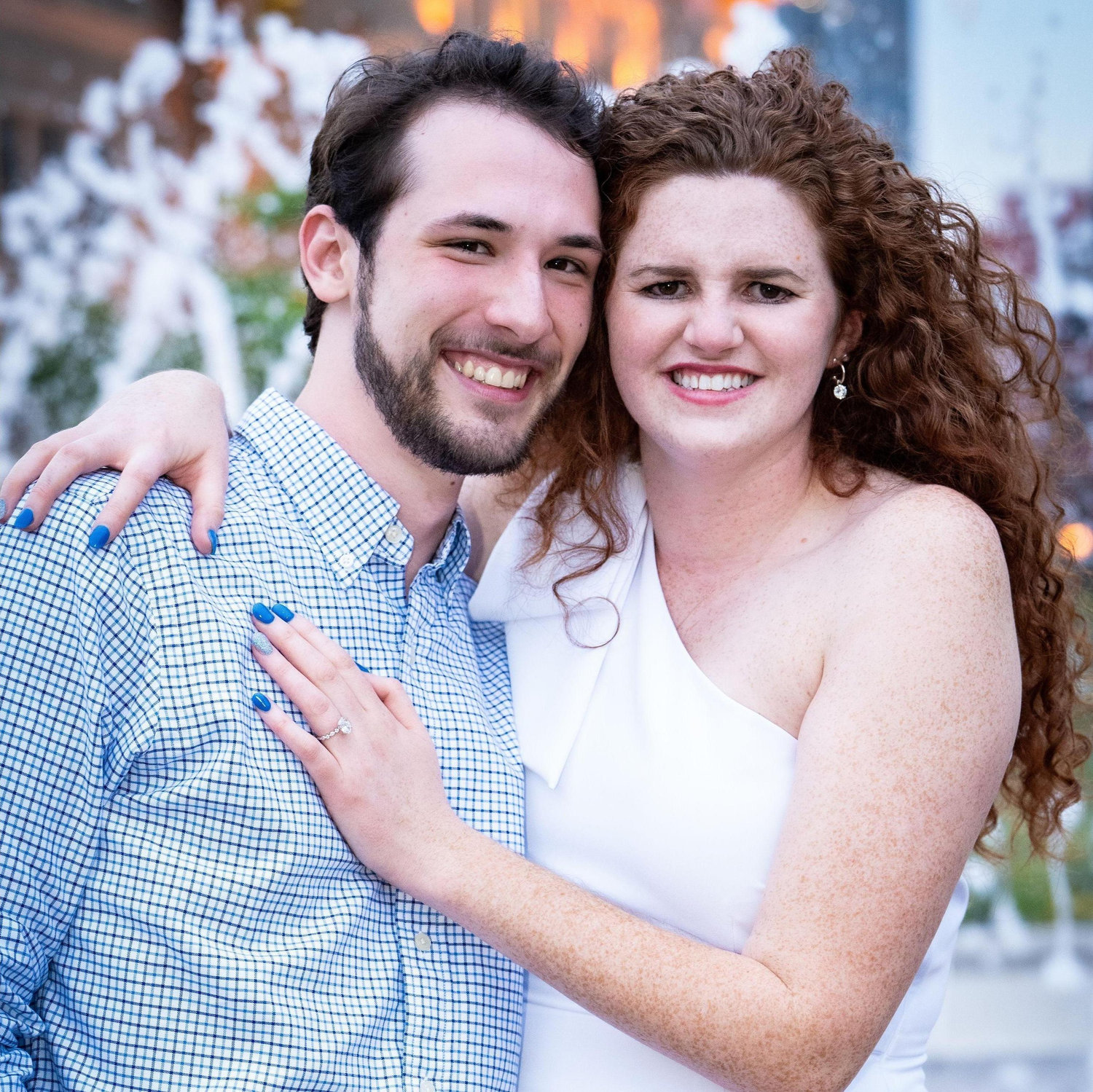 On June 28th, 2024, Wynn proposed in front of the fountain at Lytle Park! We celebrated with family, friends, and enough champagne to fill the fountain...