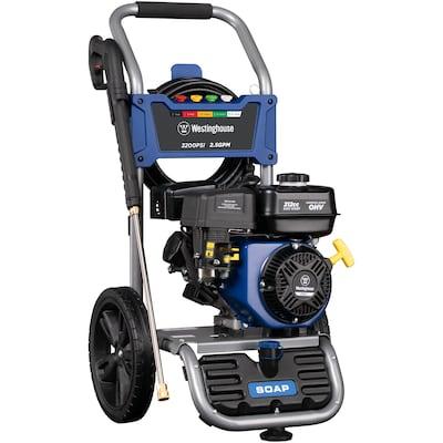 Westinghouse  Heavy Duty Cleaning 4 Nozzles + Soap Tank Included 3200 PSI 2.5-Gallon-GPM Cold Water Gas Pressure Washer (CARB)