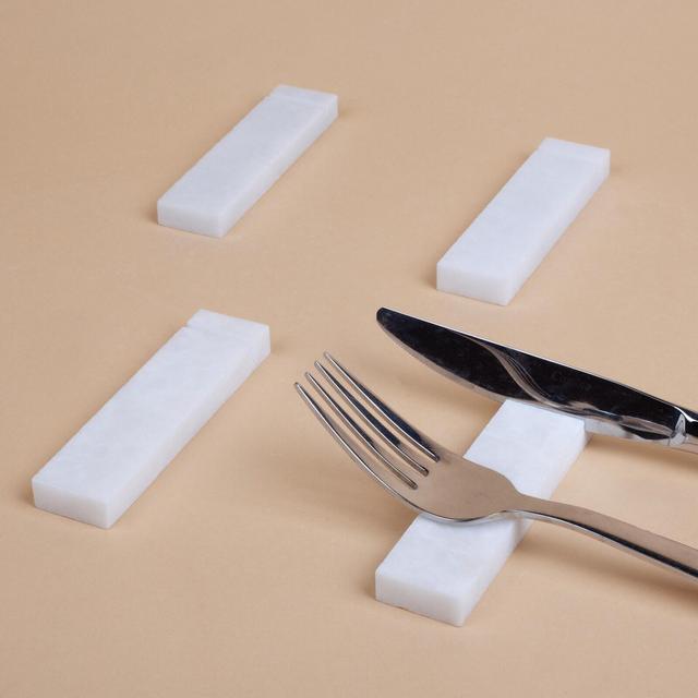 White Marble Cutlery Rest, Lilac Marble Chopstick Rest, Marble Cutlery Rest, Marble Chopstick Rest, Cutlery Rest Set, Marble Cutlery Rest