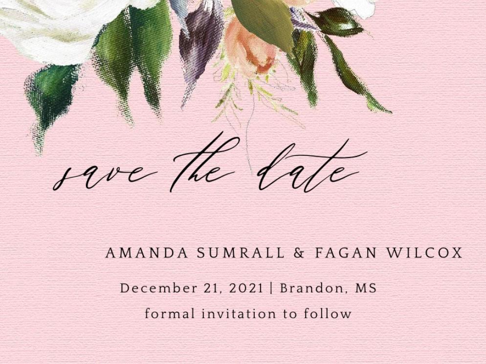 The Wedding Website of Amanda Sumrall and Fagan Wilcox
