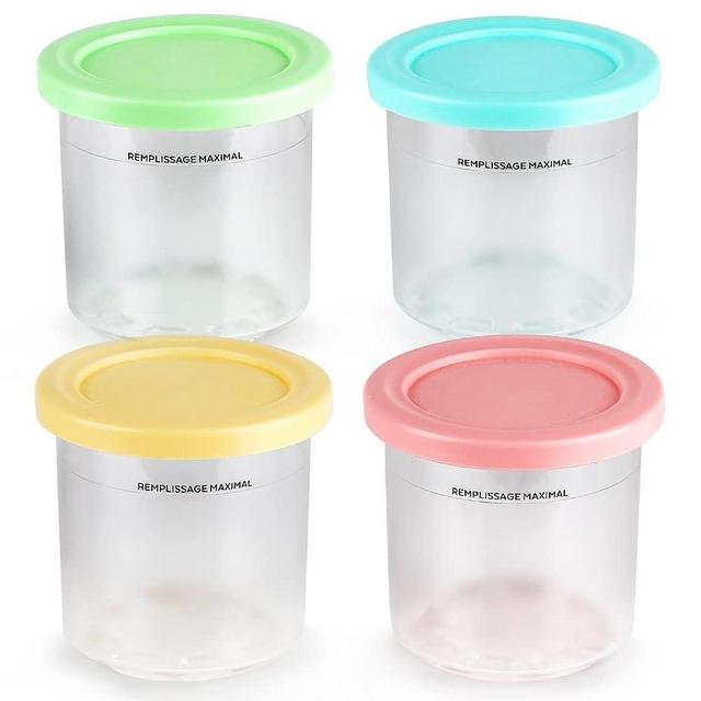 Creami Pint Containers Cups Ice Containers Cream Container Ogurt Prep Meal  Pint Disposable Freezer Sauce Paper Dishwash Tools - AliExpress