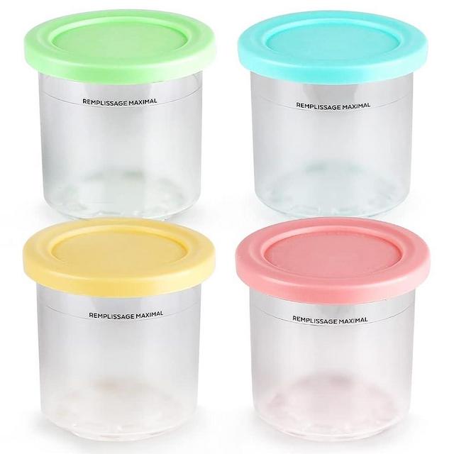 4 PCS Ice Cream Pints Cup Ice Spoon Accessories For Ninja NC301 NC300  NC299AMZ Series Ice Cream Storage Containers