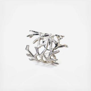 Coral Napkin Ring, Set of 4