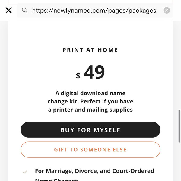Gift Cards | NewlyNamed