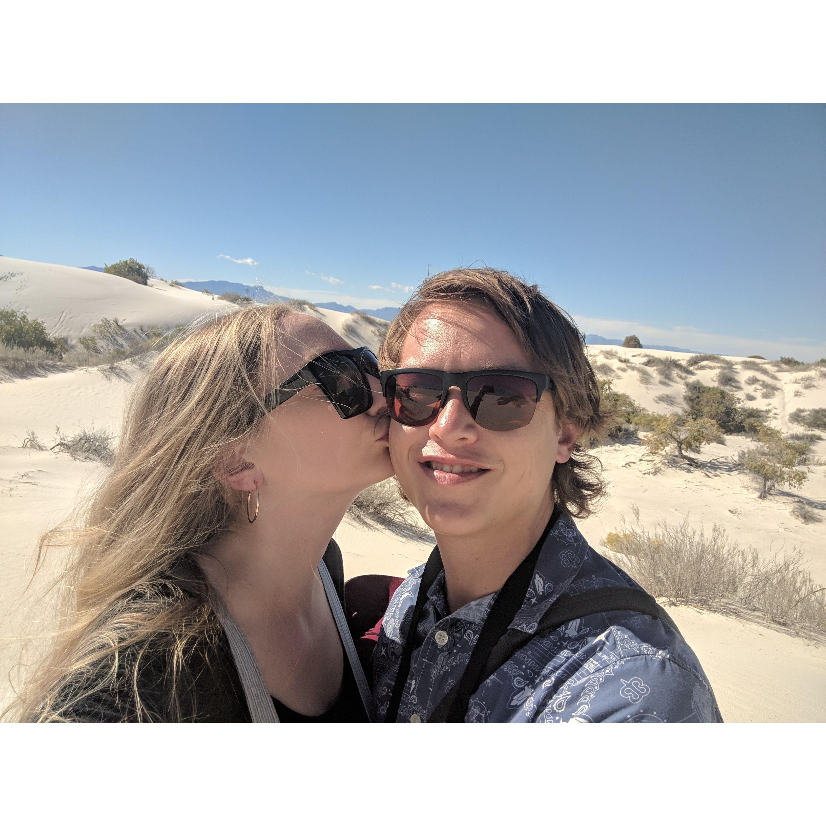 On our visit to White Sands in New Mexico