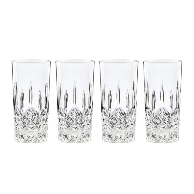Reed & Barton Hamilton 4Pc Hiball Glass Set, 3.70 LB, Clear